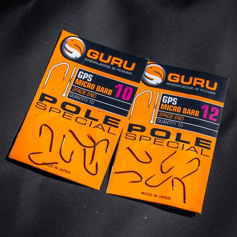 Guru Pole Special Spade End Barbed Hooks